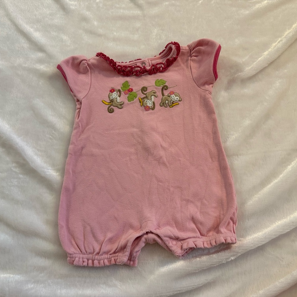 Gymboree monkey short bubble